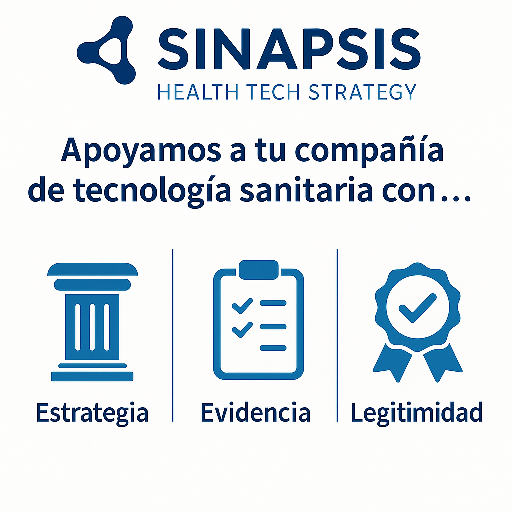 Sinapsis apoyamos a tu compañía de tecnología sanitaria con estrategia, evidencia y legitimidad Sinapsis apoyamos a tu compañía de tecnología sanitaria con estrategia, evidencia y legitimidad